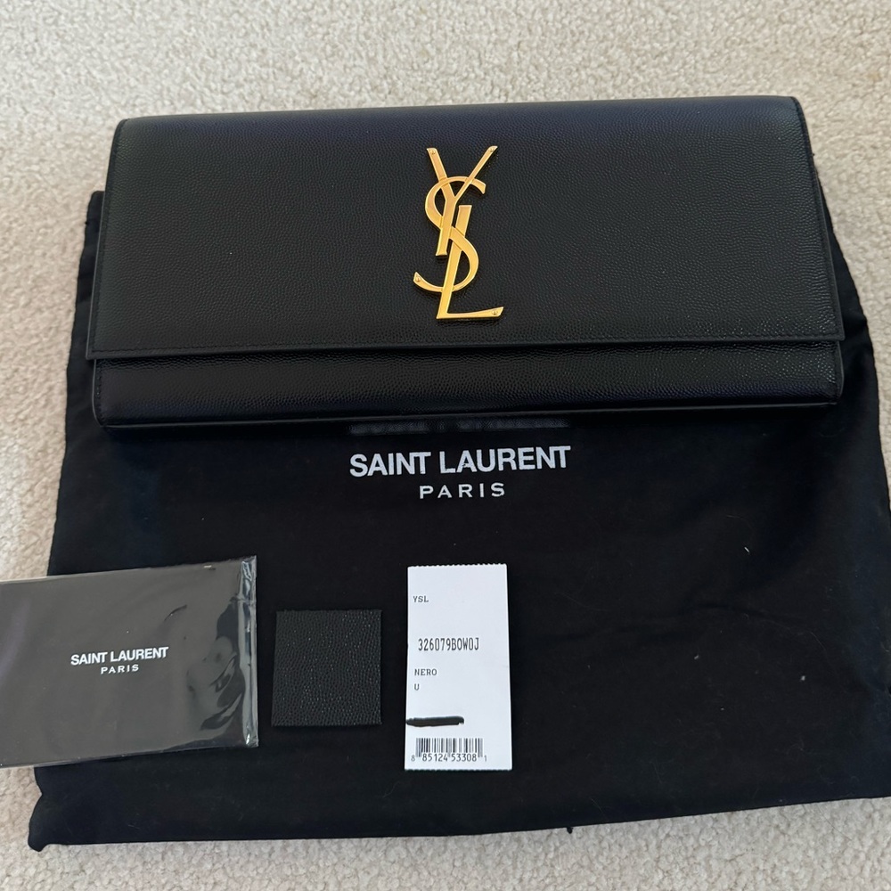YSL Saint Laurent Monogram Clutch